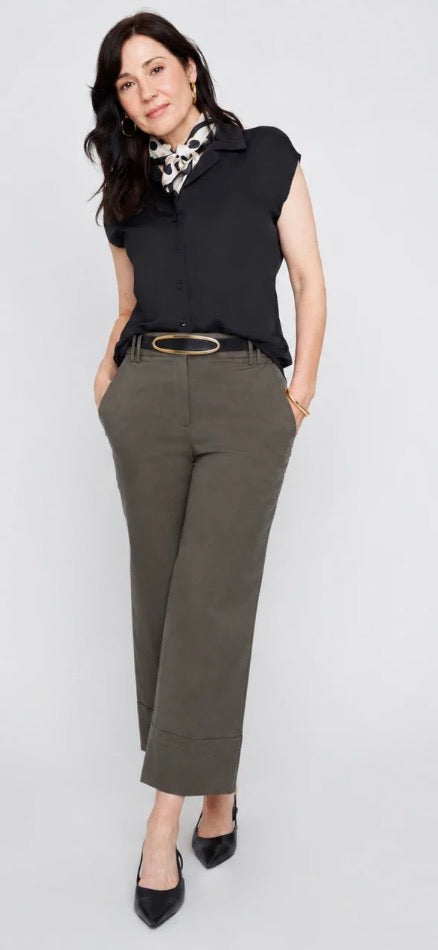 Wide Leg Crop Pant-Pineapples Boutique