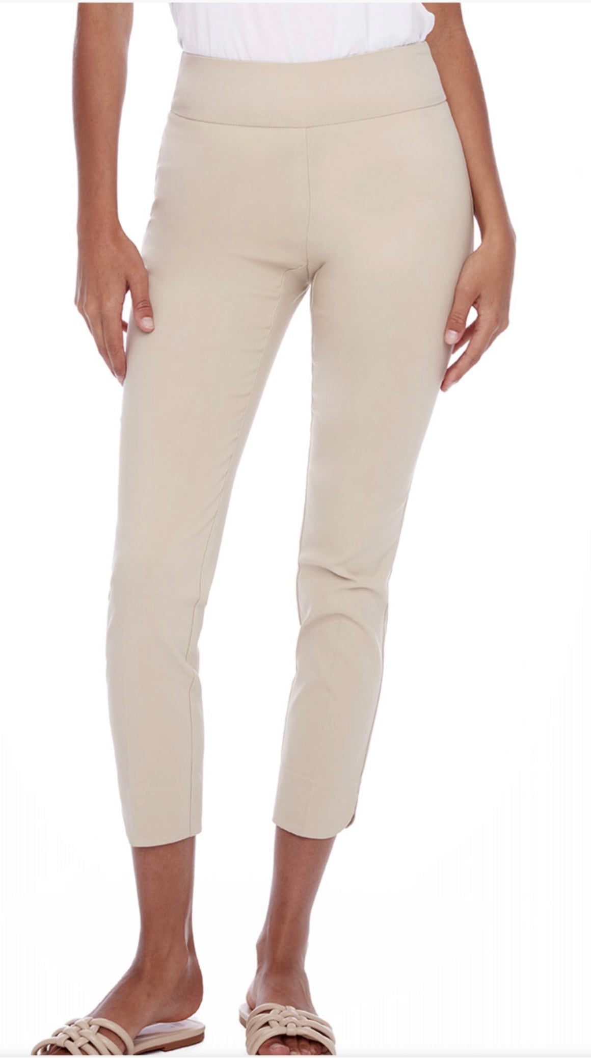 Petal Slit Ankle Pant Style #65027A-Pineapples Boutique