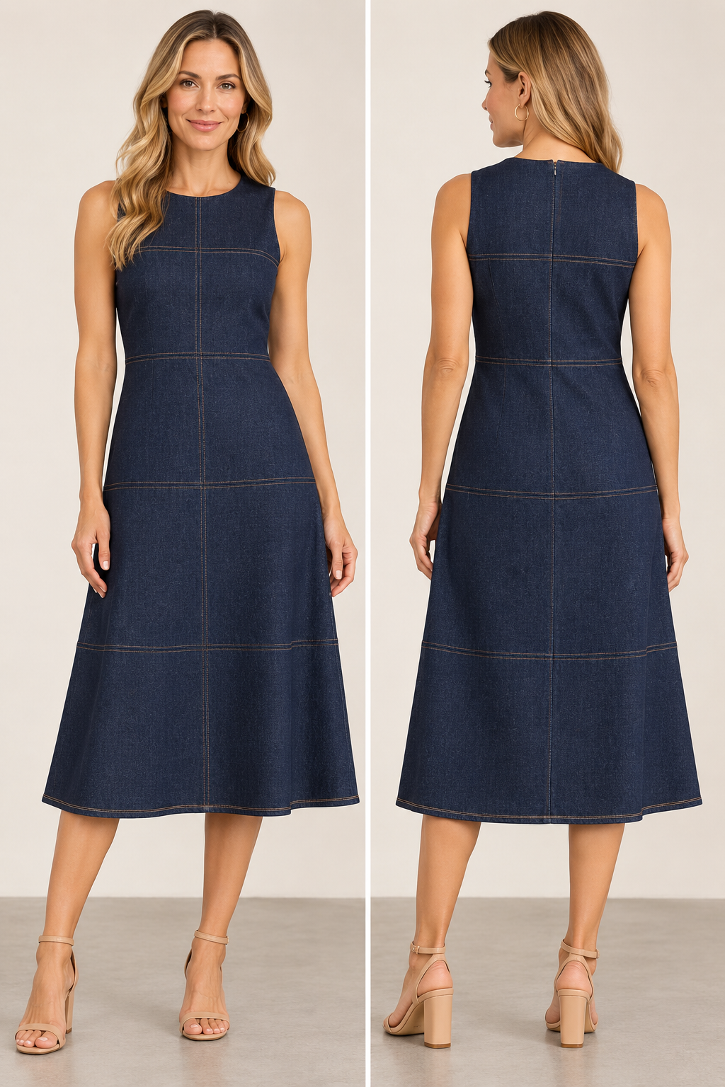 Blake Dress Jude Denim Style #1121012-Pineapples Boutique
