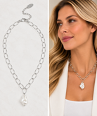 Baroque Drop Pendant Necklace #VN3041-Pineapples Boutique