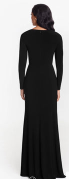 Jersey Knit Longsleeve Side Slit Dress-Pineapples Boutique