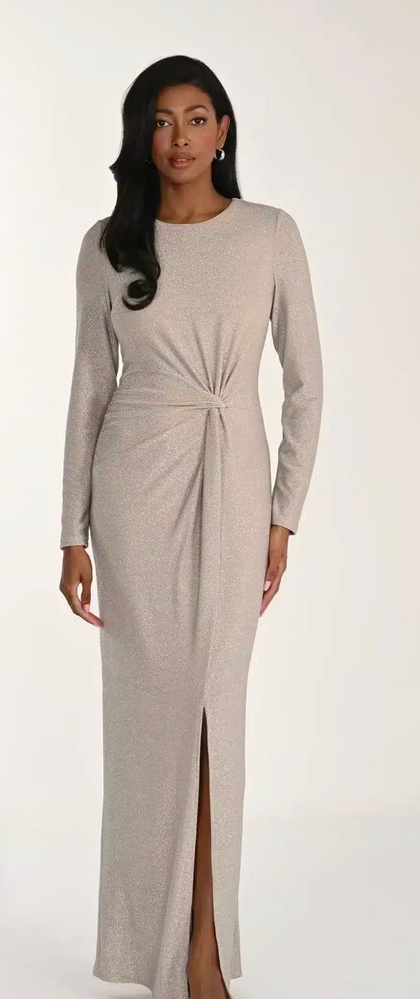 Long Sleeve Maxi Dress-Pineapples Boutique