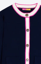 Navy Blue Jacket Style #33479-Pineapples Boutique