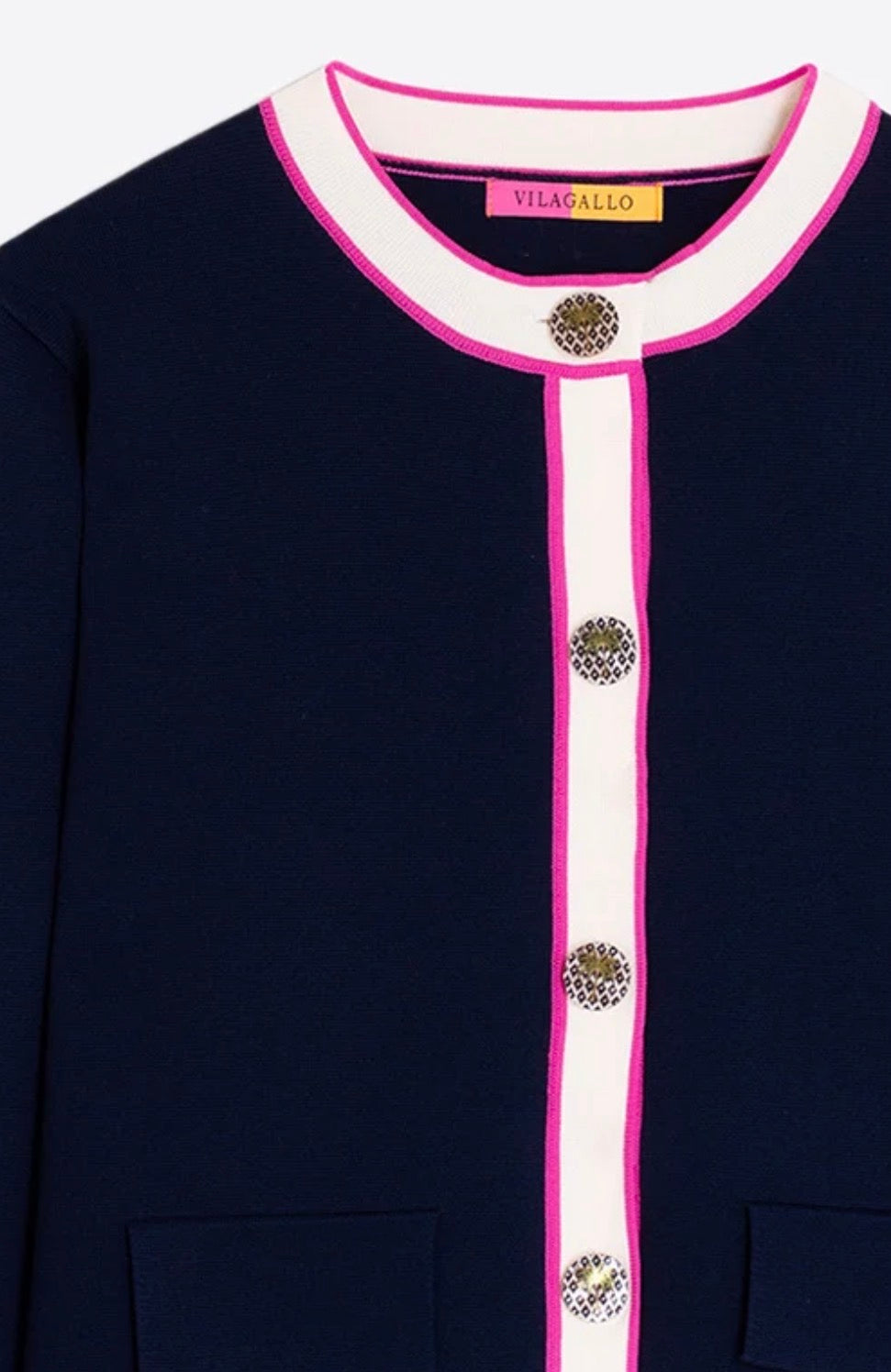 Navy Blue Jacket Style #33479-Pineapples Boutique