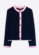 Navy Blue Jacket Style #33479-Pineapples Boutique