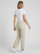 CONTROL STRETCH WIDE LEG W/ FAUX POCKET-Pineapples Boutique