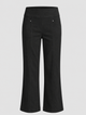 CONTROL STRETCH WIDE LEG W/ FAUX POCKET-Pineapples Boutique