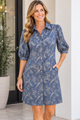 Floral Chambray Dress #3261928-Pineapples Boutique