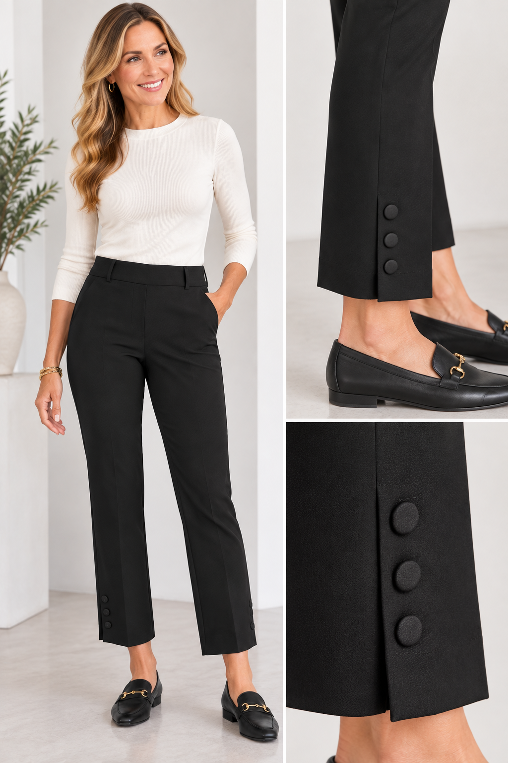 Vent Style Pant #69113-Pineapples Boutique