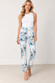 Pull on straight leg pant Style #P507-Pineapples Boutique
