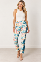 Pull on straight leg pant Style #P507-Pineapples Boutique