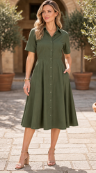 Nan Midi Dress Style #101958-Pineapples Boutique