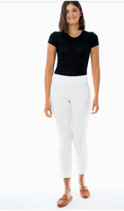 Petal Slit Ankle Pant Style #65027A-Pineapples Boutique
