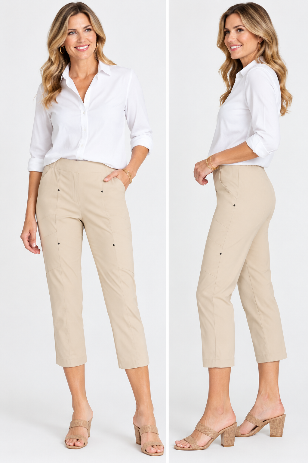 Slant Pocket Crop Pant Style #11272-Pineapples Boutique