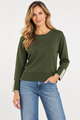 Pullover Contrast Sweater #32536-Pineapples Boutique