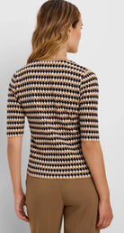 Angled Jacquard Sweater Style-Pineapples Boutique