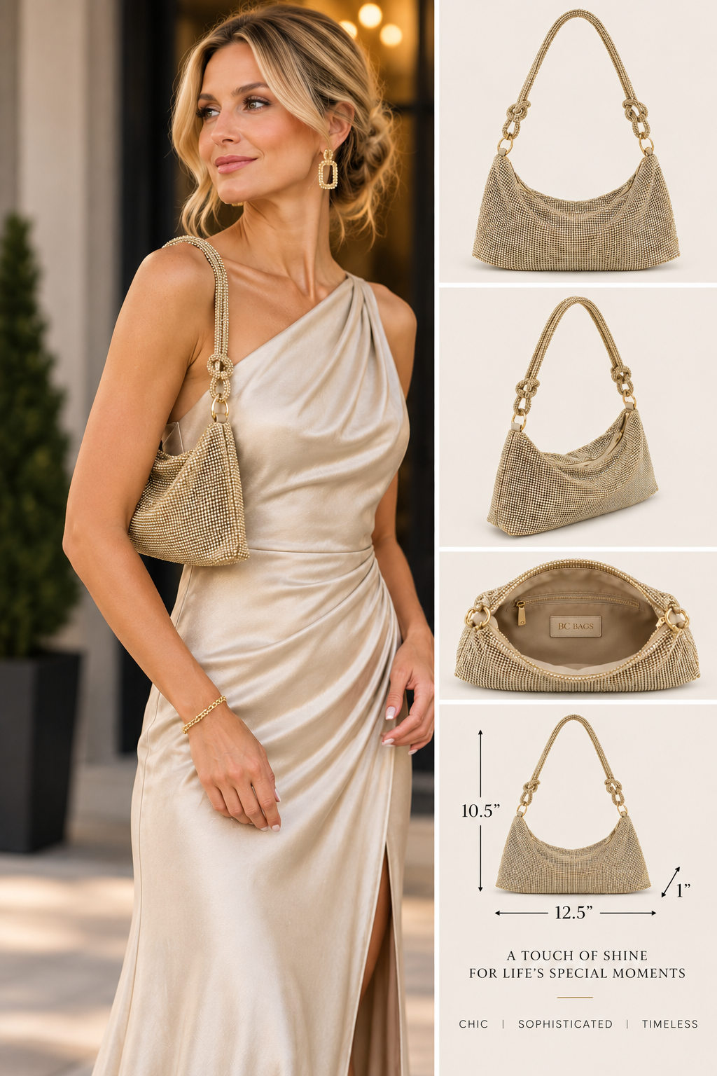 Champagne Nights Bag #2497-Pineapples Boutique