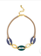 Multi Color Anchor Link Pendant Short-Pineapples Boutique