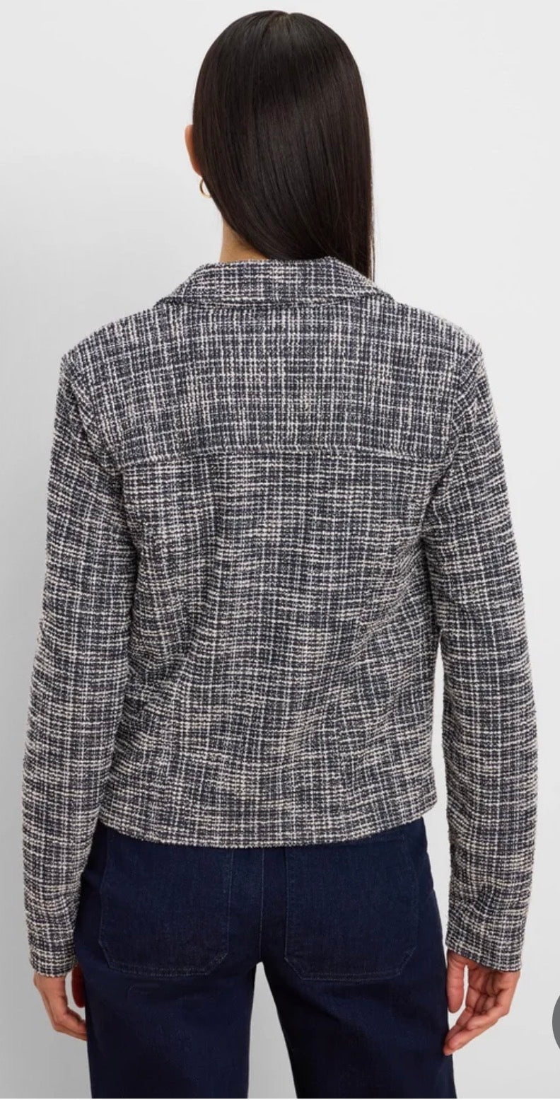 Nightfall Crop Knit Jacket Style-Pineapples Boutique