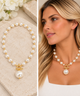 Pearl Beaded Collar Necklace with Tube-Pineapples Boutique
